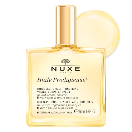 Nuxe Huile Prodigieuse Multi-Purpose Dry Body Oil, Skin & Hair, 1.6 Fl Oz