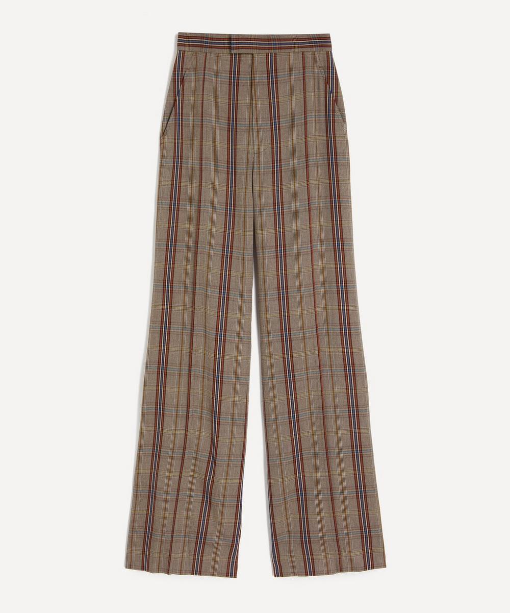 Wide-Leg Dandy Hunt Check Trousers