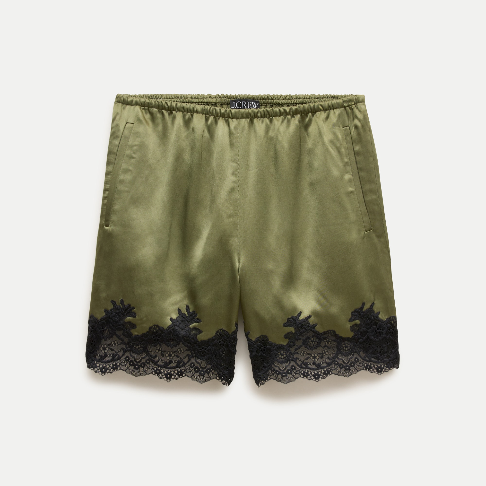 Cosmo Lace-Trim Short in Luster Charmeuse