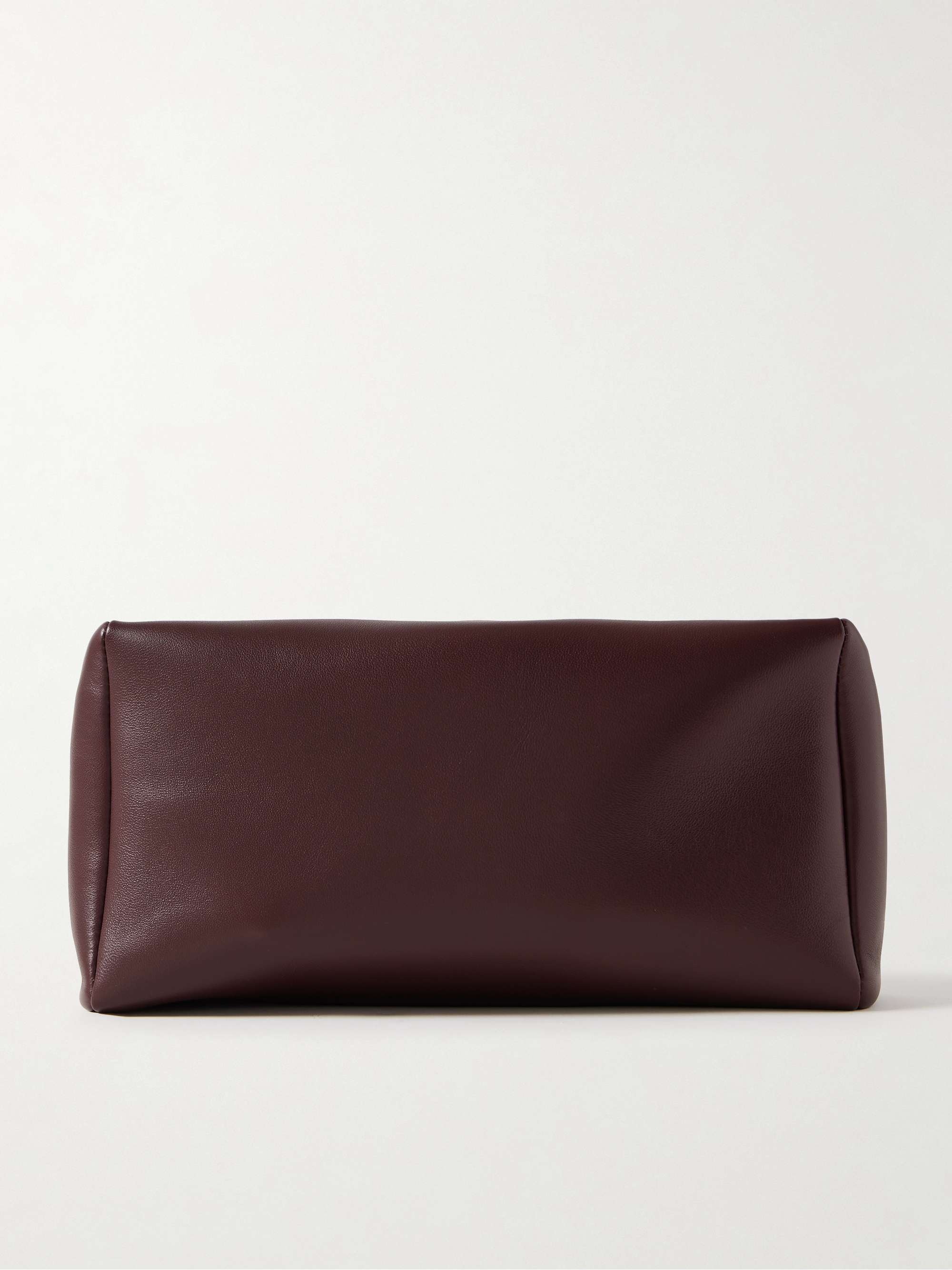 Squared Compact Leather Clutch