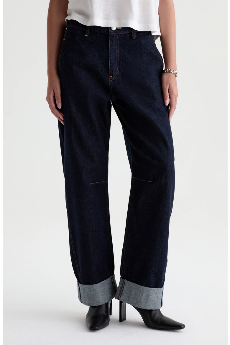 Mercer Cuffed High Waist Barrel Jeans