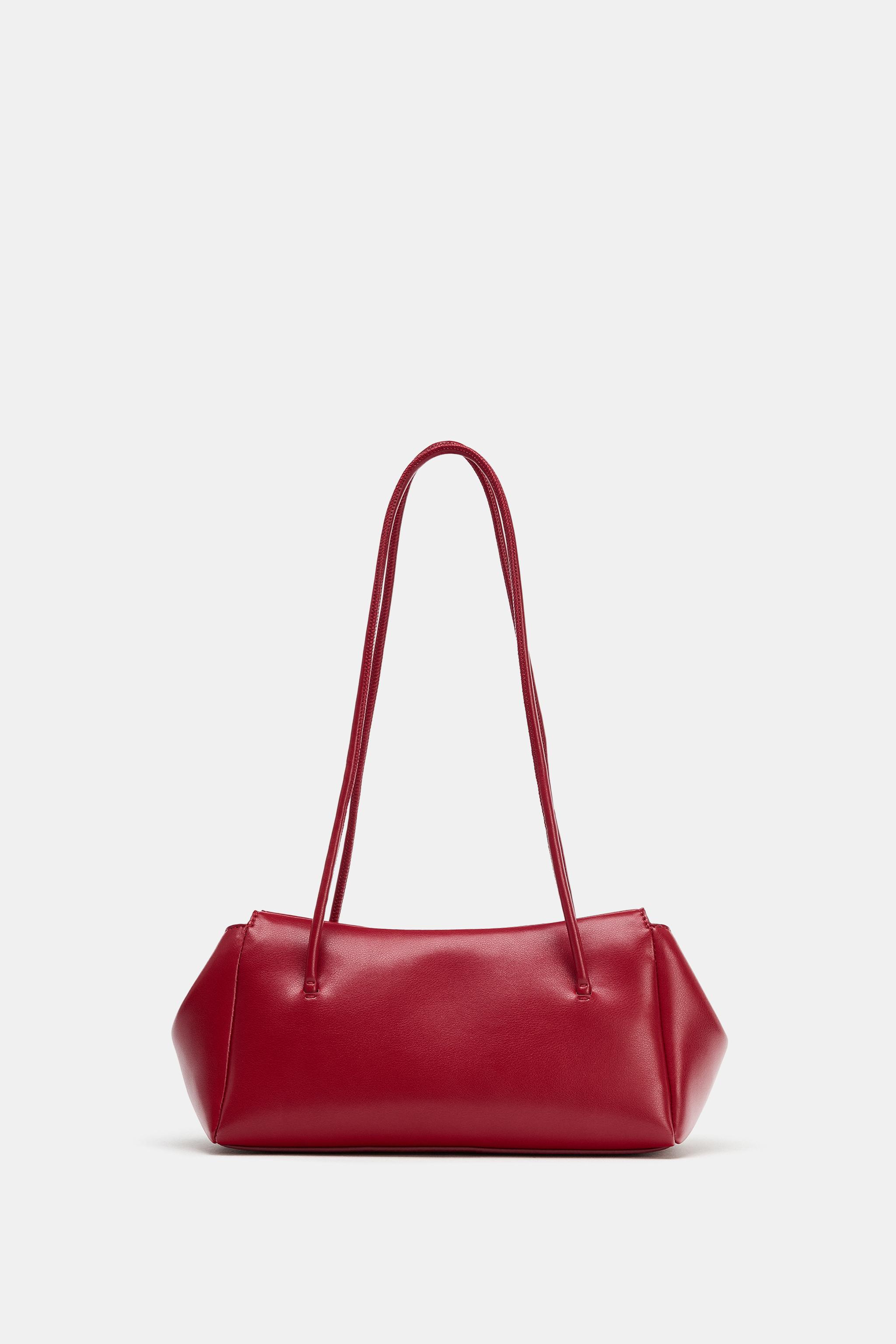 Elongated Shoulder Bag - Red - One Size Only