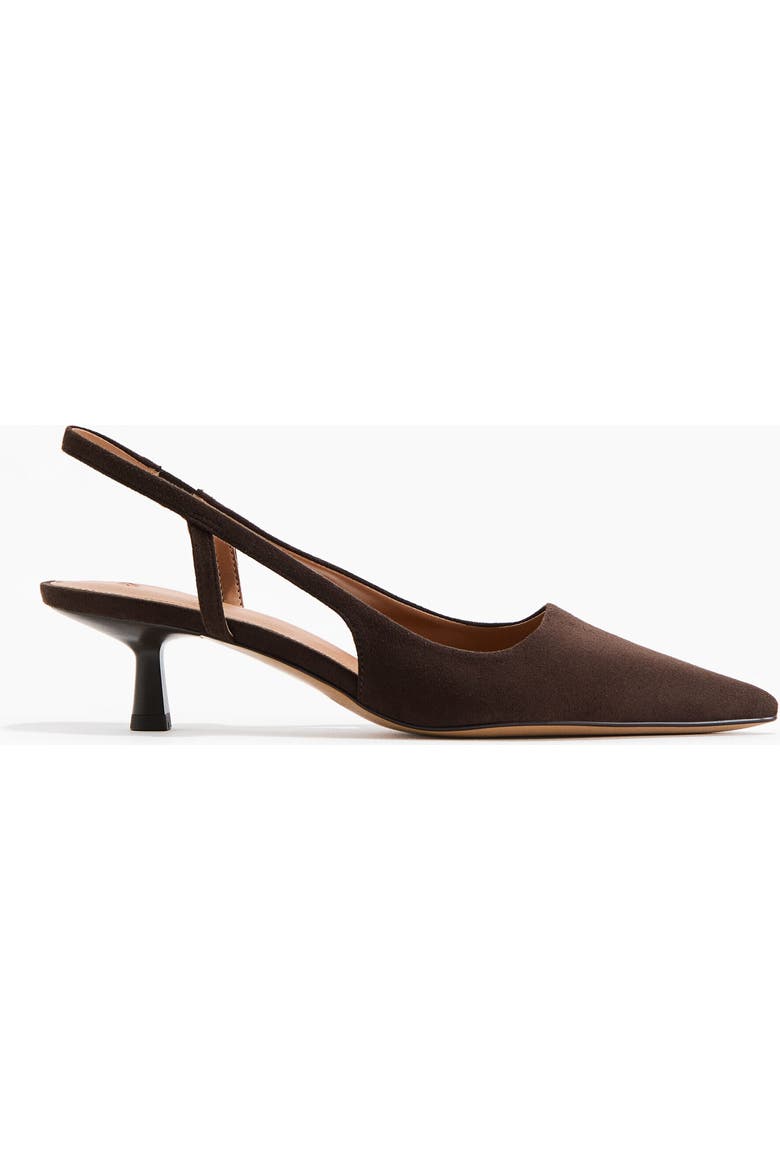 Kitten-Heeled Slingbacks
