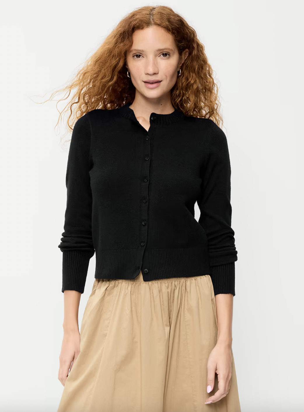 Old Navy Sosoft Cropped Crew-Neck Cardigan