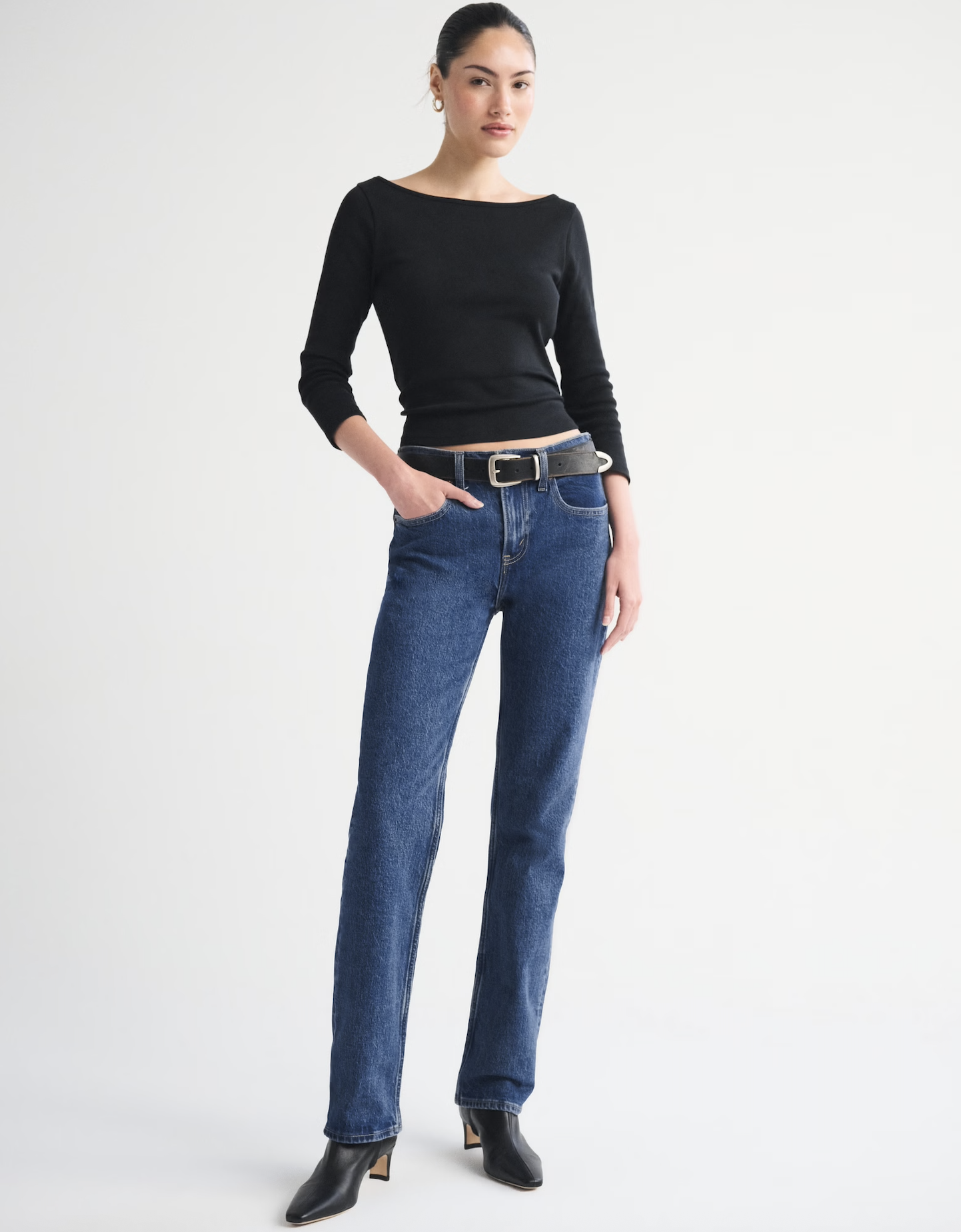 High Rise 90s Straight Jean