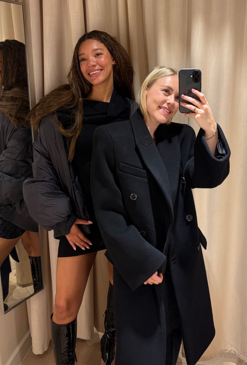 Florrie and Imani wears H&M WARDROBE.NYC Collab