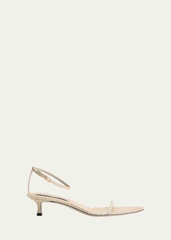 Python Ankle-Strap Sandals