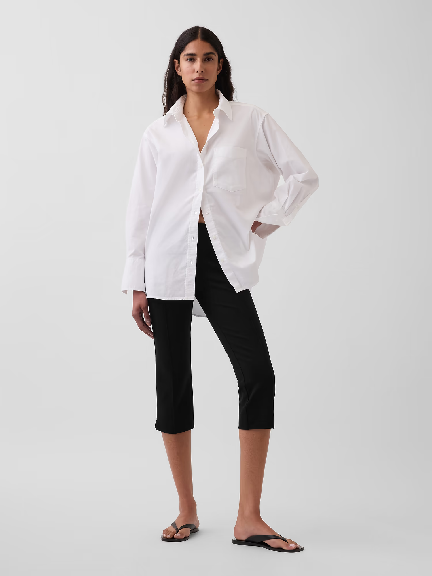 Gap, Organic Cotton Poplin Big Shirt