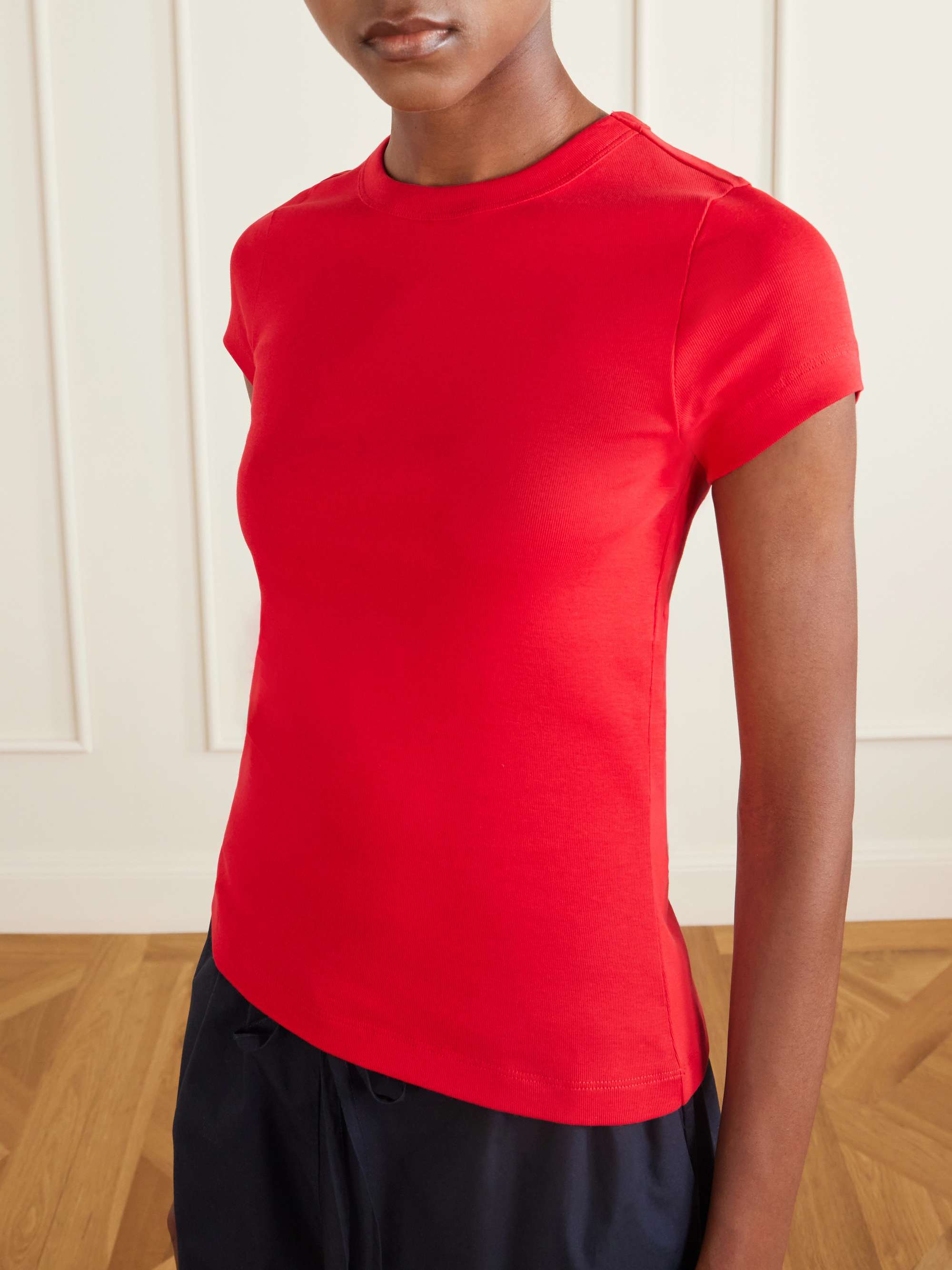 Car Baby Tee Ribbed Organic Cotton-Jersey T-Shirt