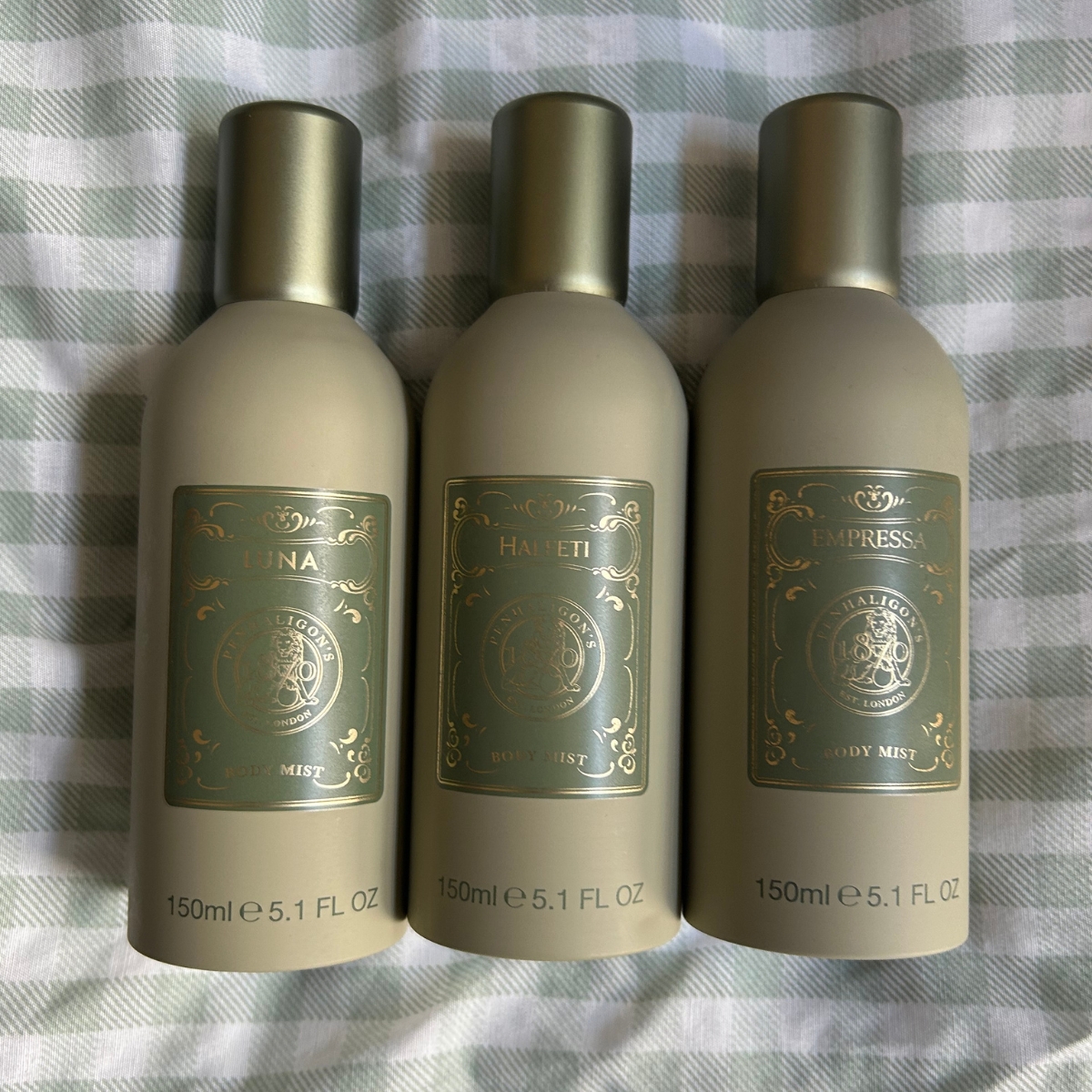 Penhaligons body mists in Luna, Halfeti and Empressa