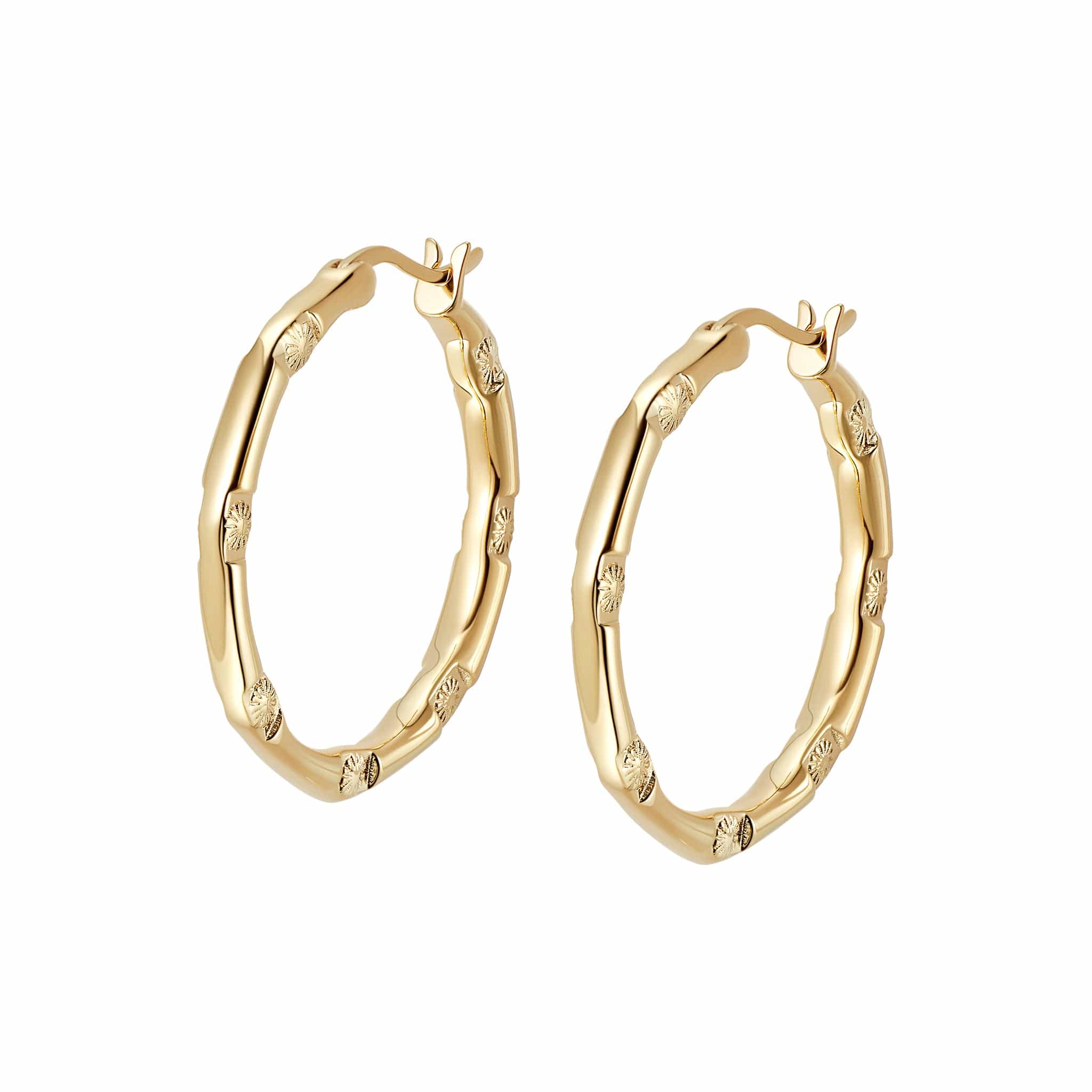 Est&eacute;e Lalonde Goddess Glow Hoop Earrings 18ct Gold Plate