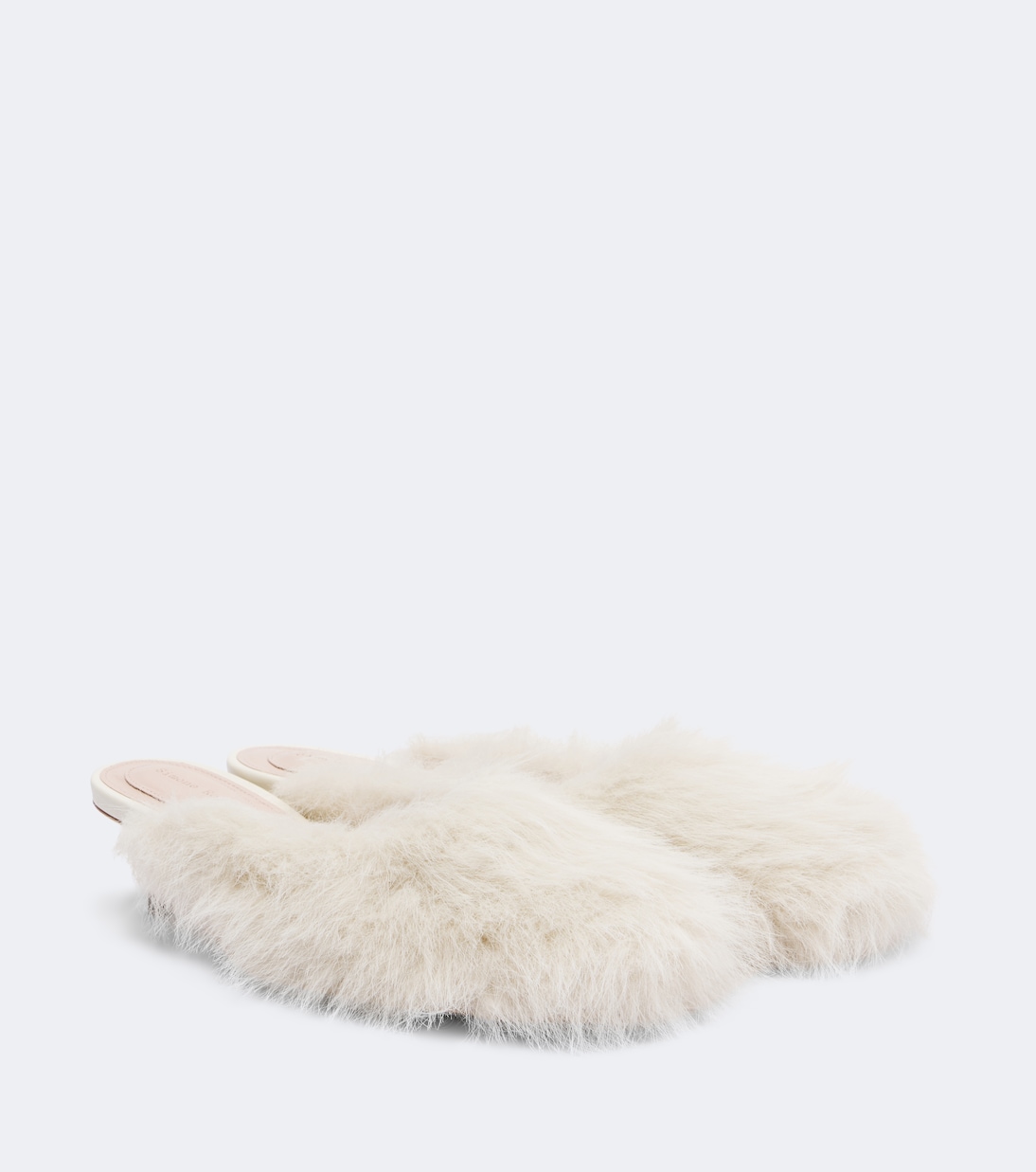 Leather-Trimmed Mules in White - Simone Rocha