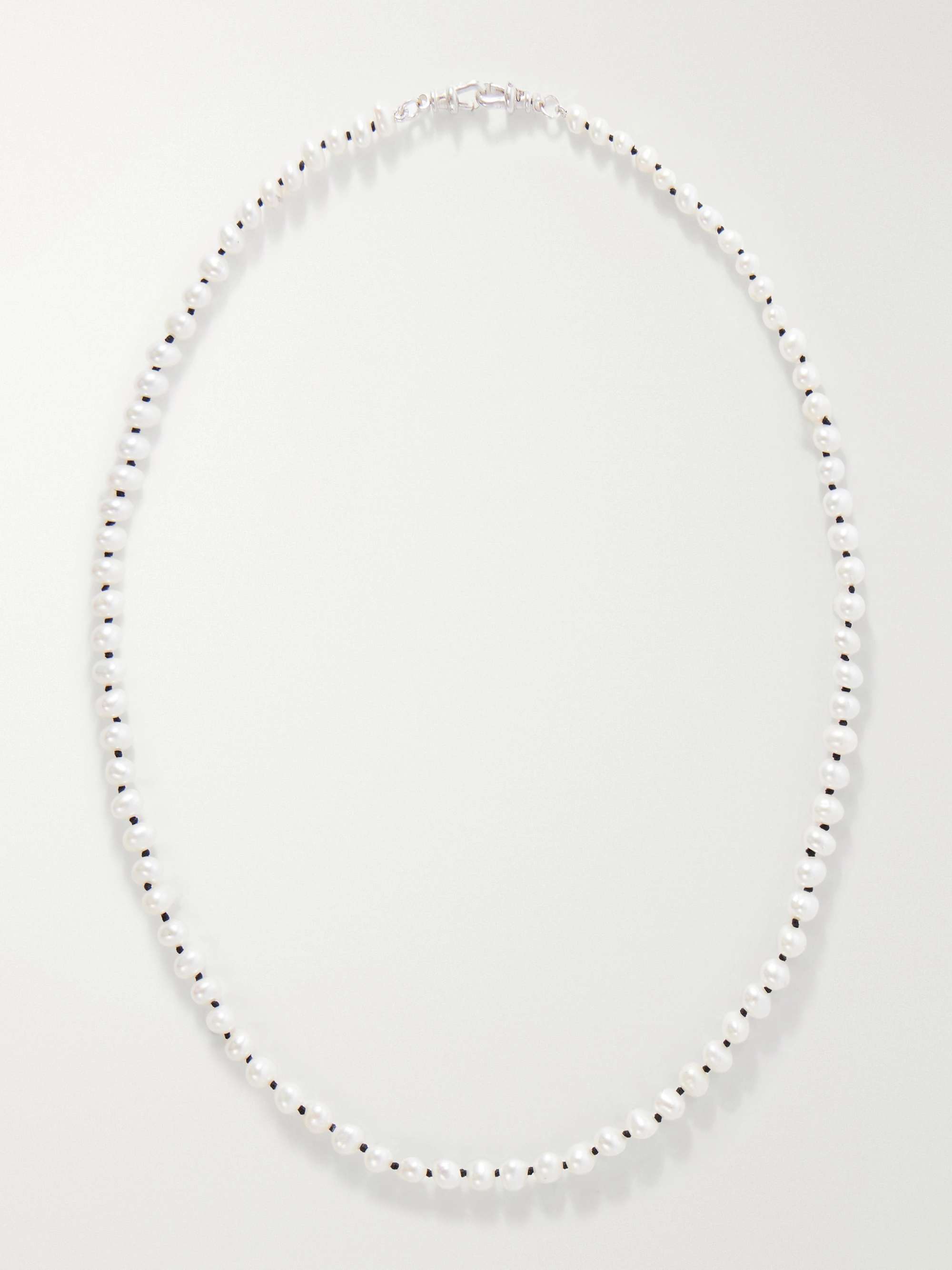 Sterling Silver and Pearls Necklace