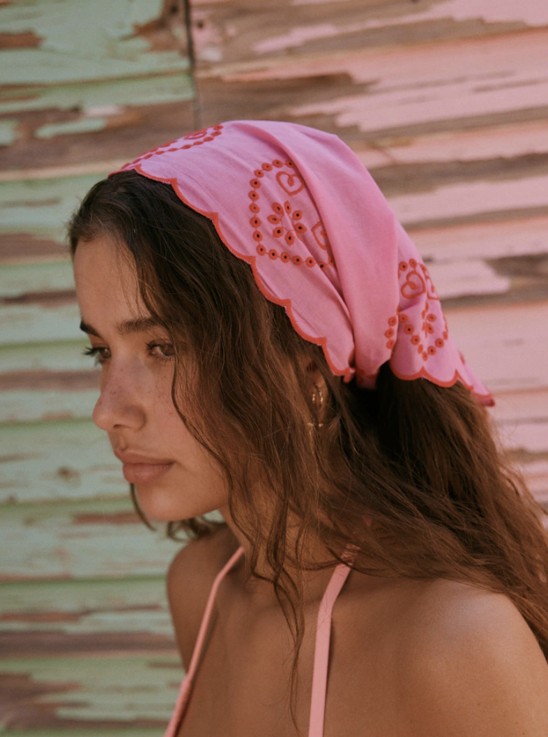Next, Pink Heart Headscarf