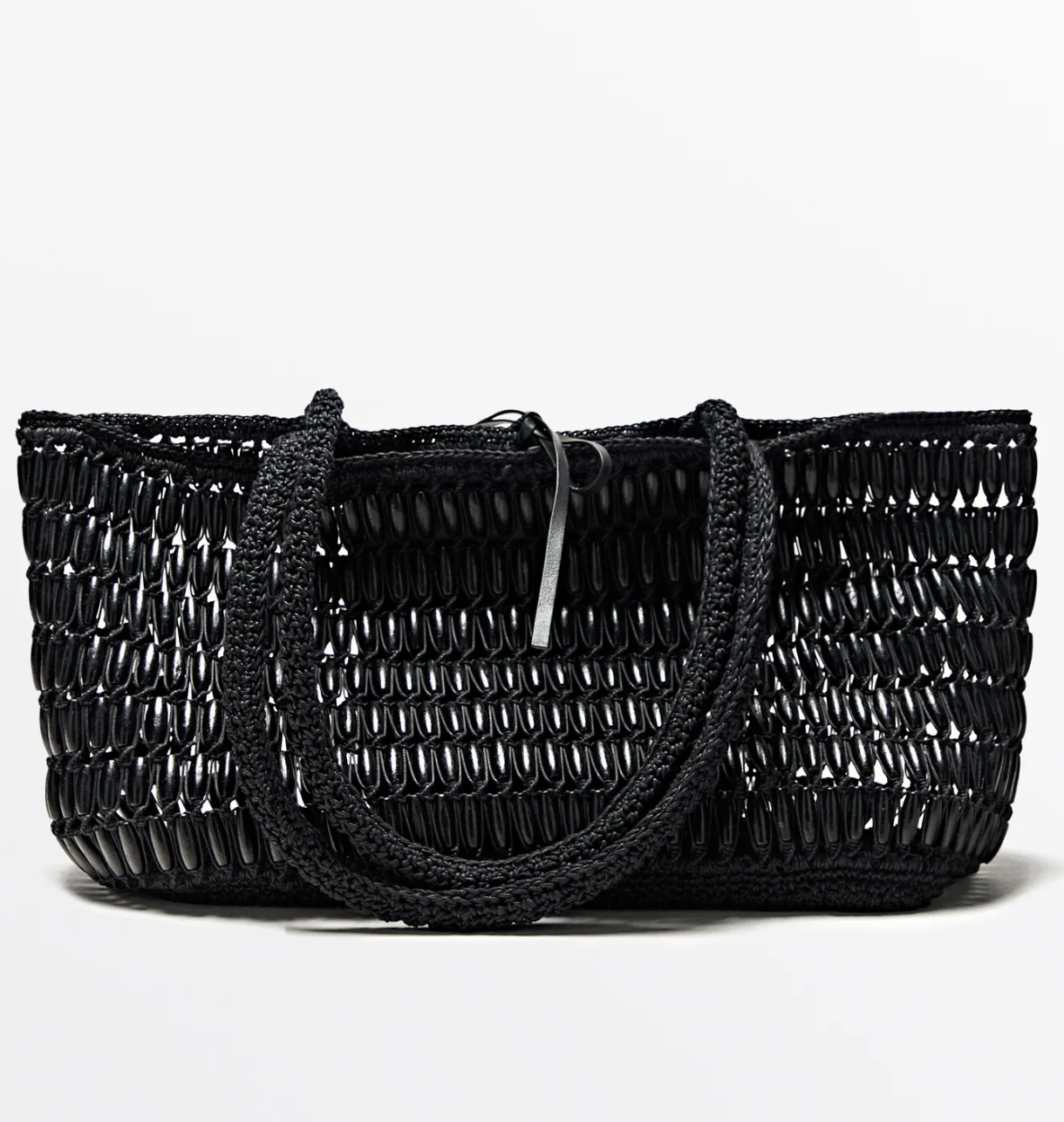 Massimo Dutti, Tote Bag With Wooden Details