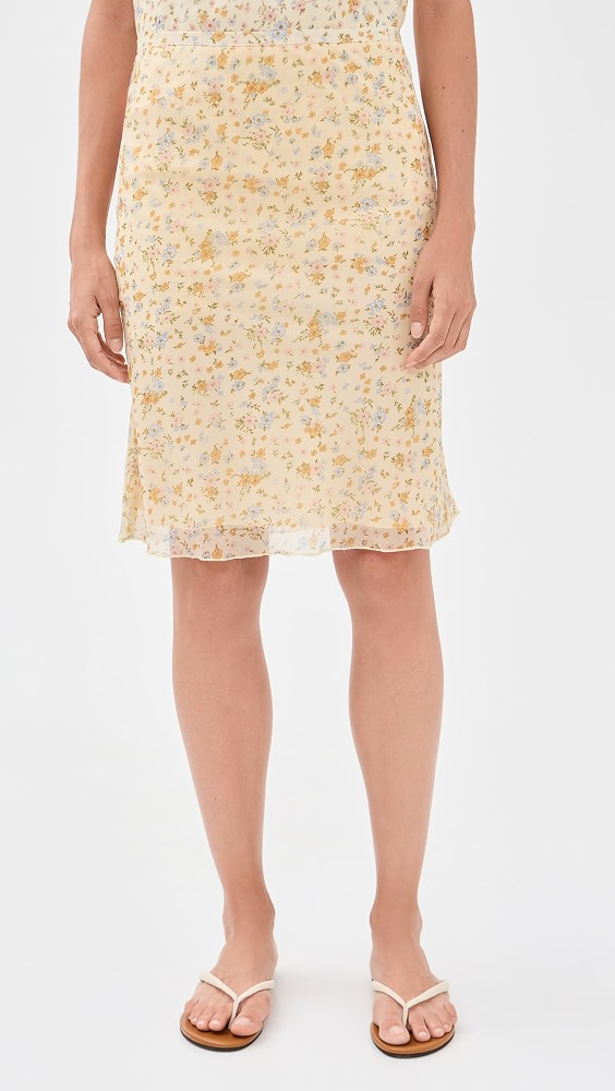 Shoreline Midi Skirt - Beige