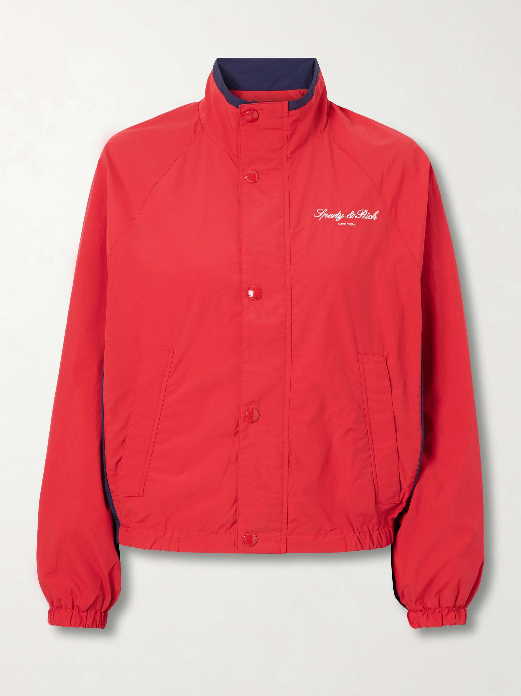 Logo-Embroidered Shell Jacket
