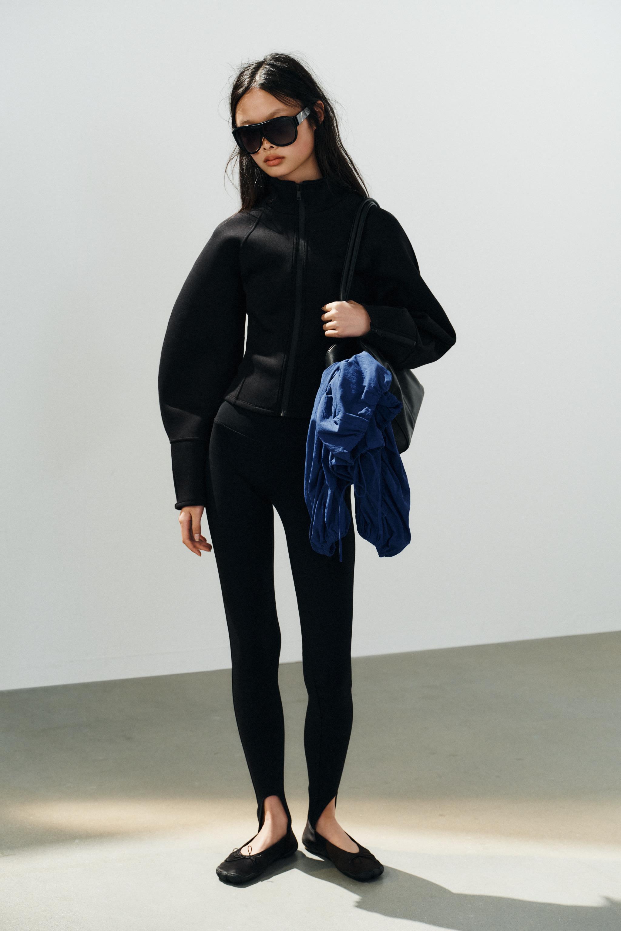 Sporty Ballet Flats - Black - 5