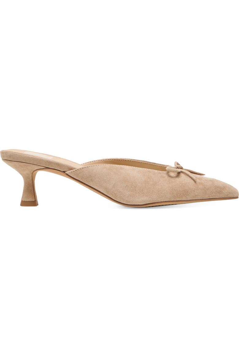 Cleo Pointed Toe Kitten Heel Mule