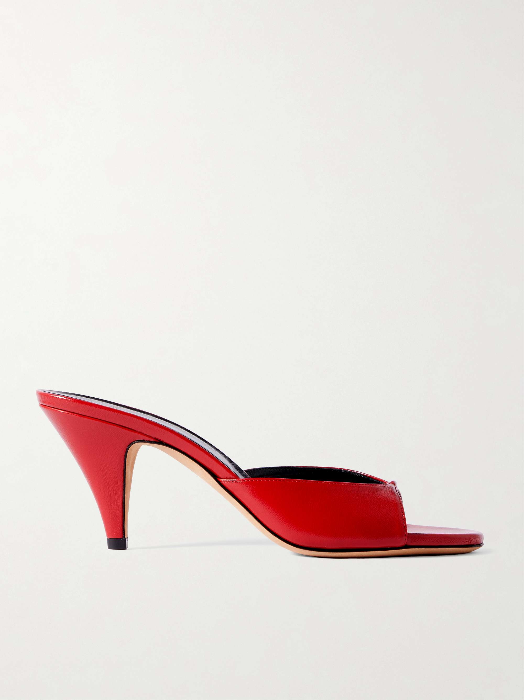Haze Leather Mules