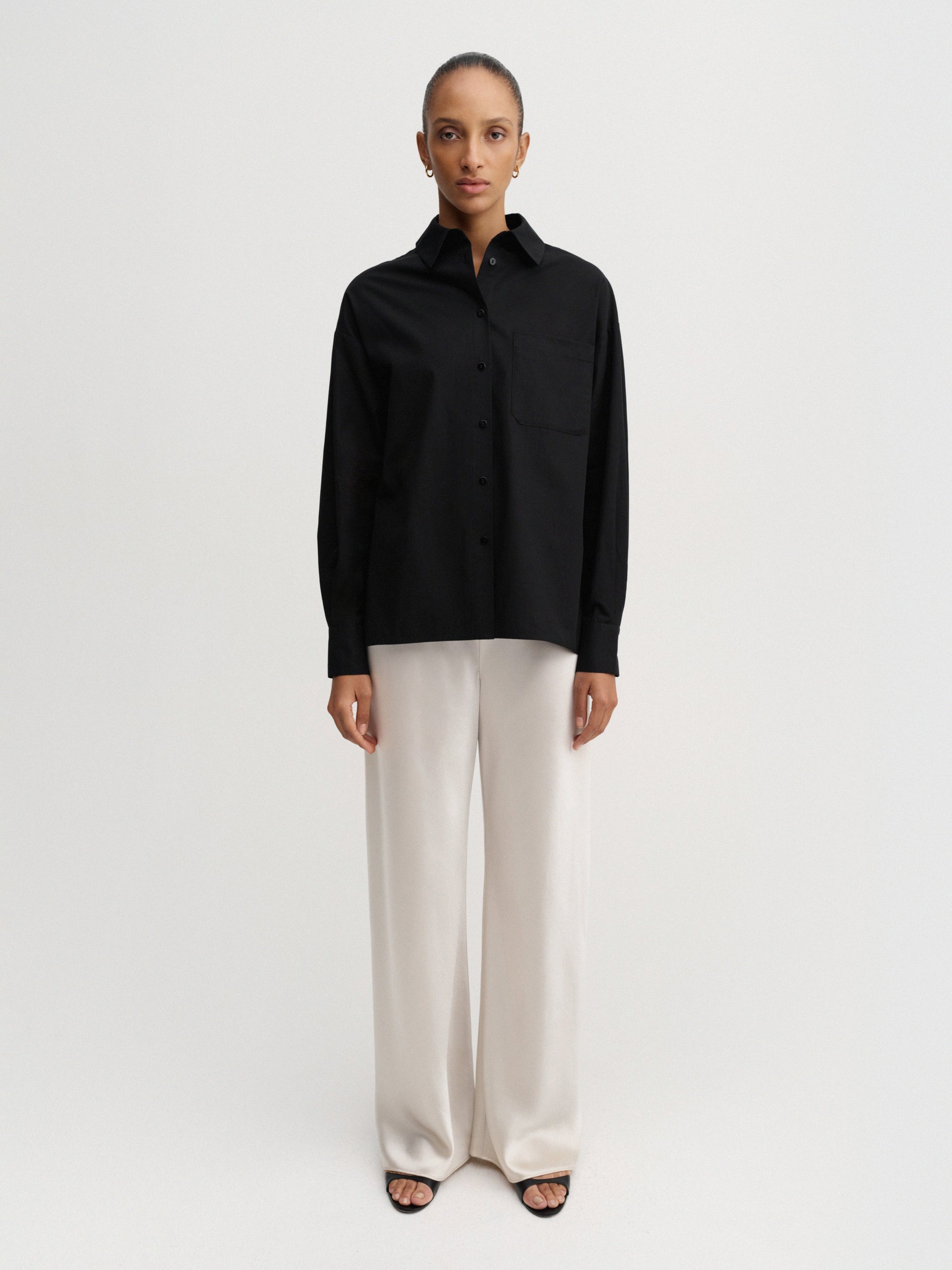 Bias Satin Pants, Pearl - Xxs / Regular
