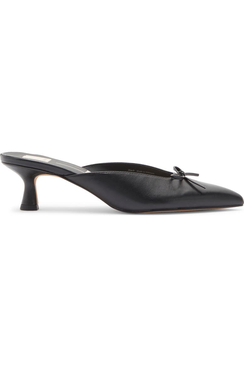Cleo Pointed Toe Kitten Heel Mule