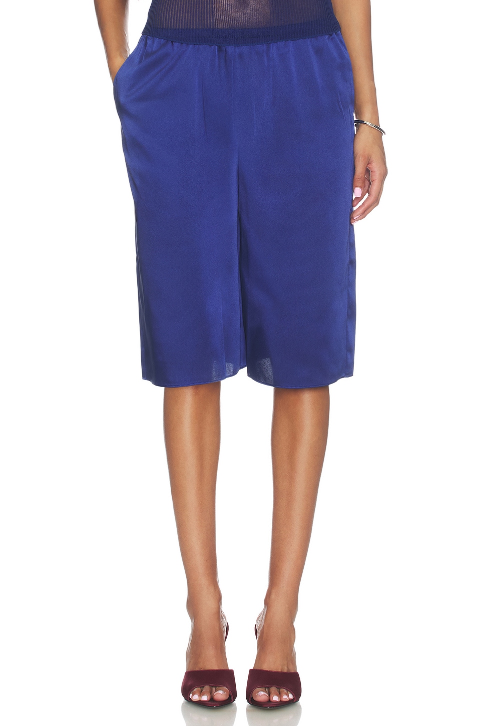 Brice Satin Bermuda Short