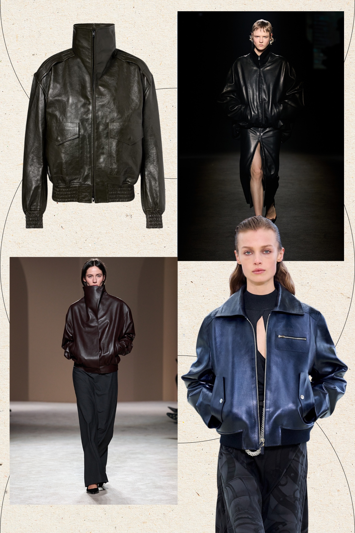 luxury fashion trends autumn 2026 leather biker
