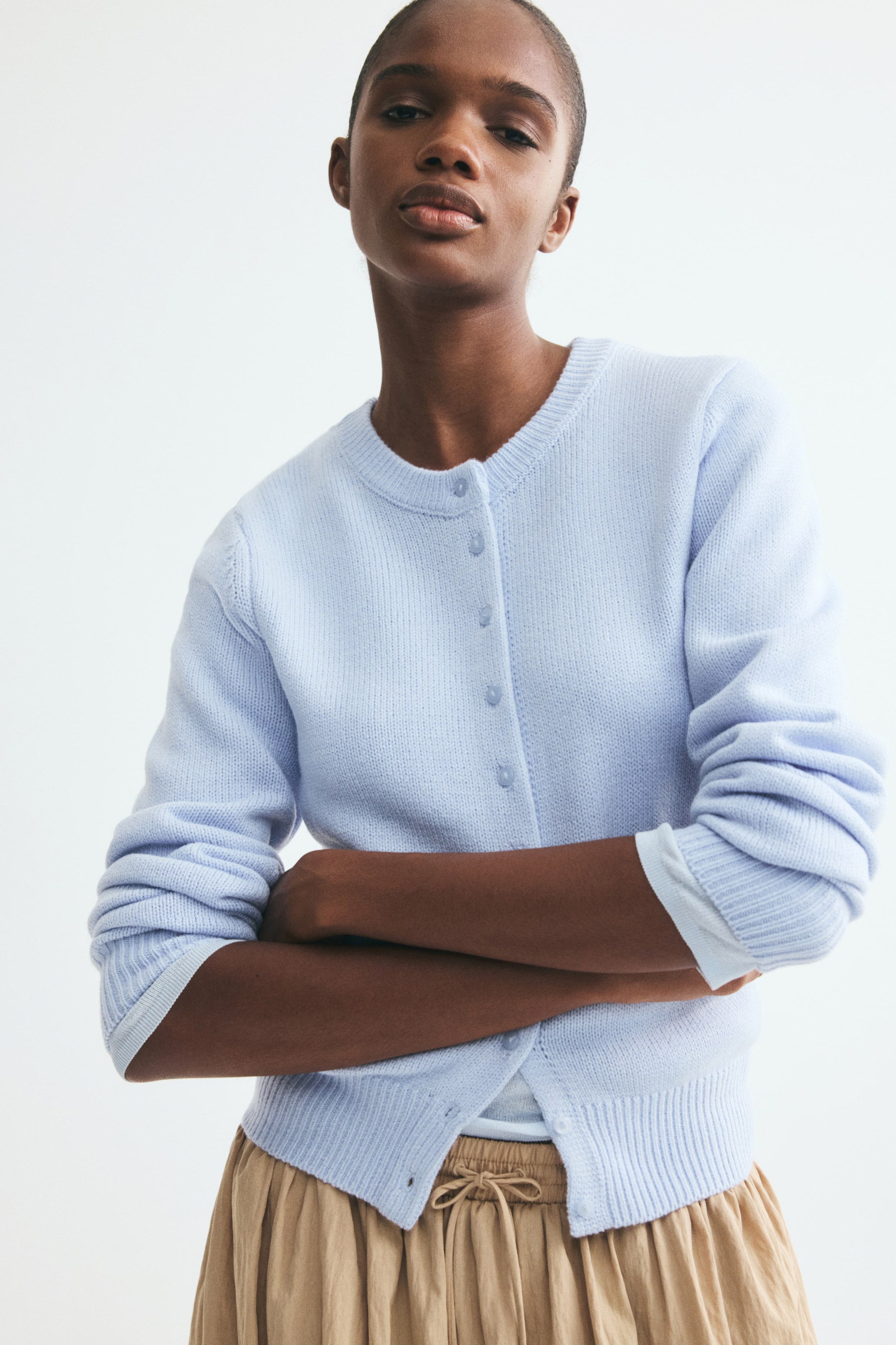 Textured-Knit Cardigan