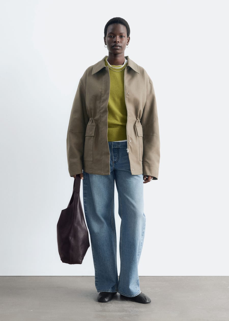 & Other Stories, Oversized Drawstring Utility Jacket