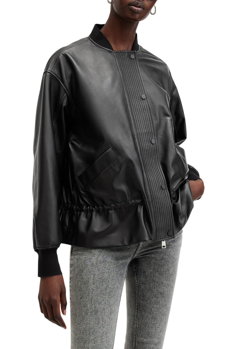 Sofi Leather Bomber Jacket