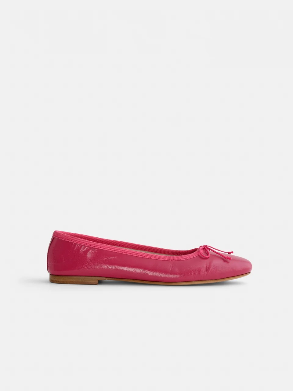 Alex Mill, Prince Street Ballet Flat in Leather in Hibiscus
