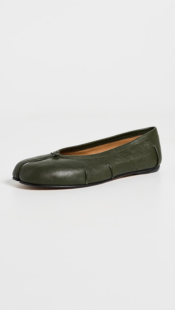 Tabi Ballerina Flats - Forest Green