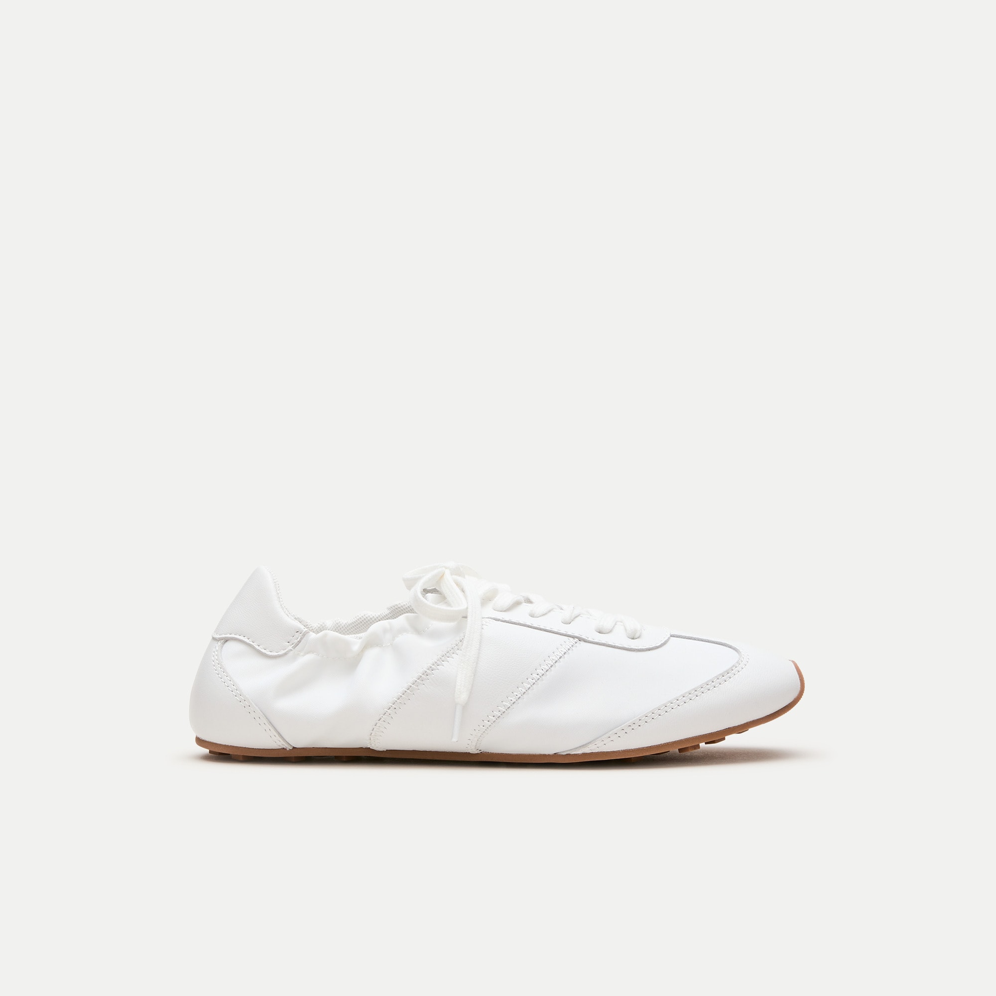Ballet Sneakers in Nylon and Leather