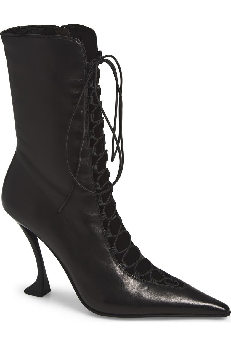 Whimsigoth Leather Bootie