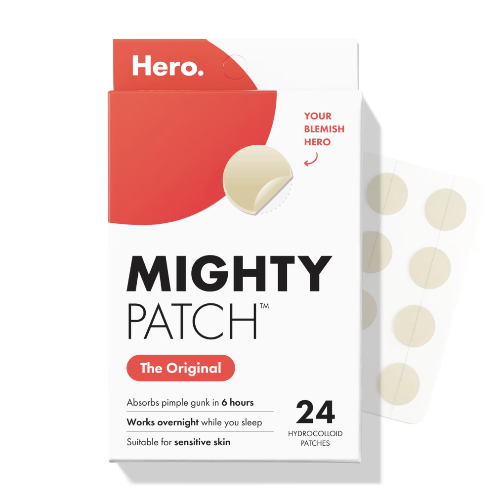 Hero Cosmetics Mighty Patch Original Hydrocolloid Acne Patch, 24 Count