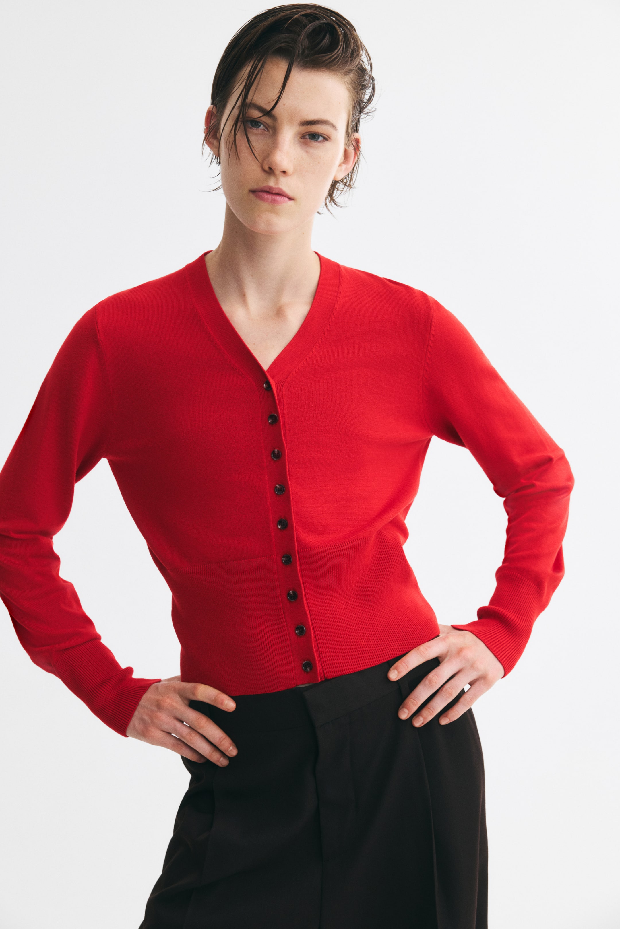 Fine-Knit Cardigan