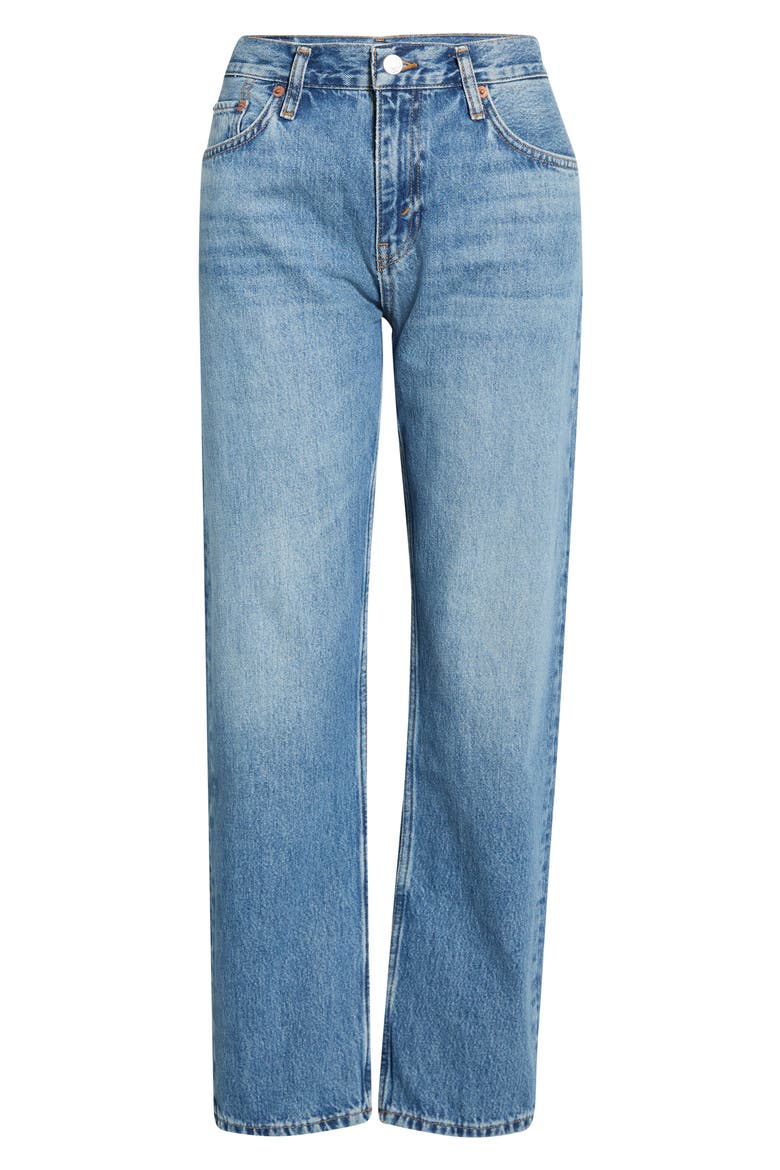 Blondie Mid Rise Ankle Straight Leg Jeans