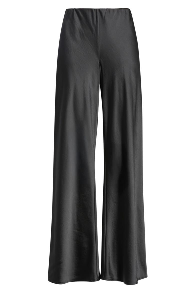 Satin Wide Leg Pull on Pants