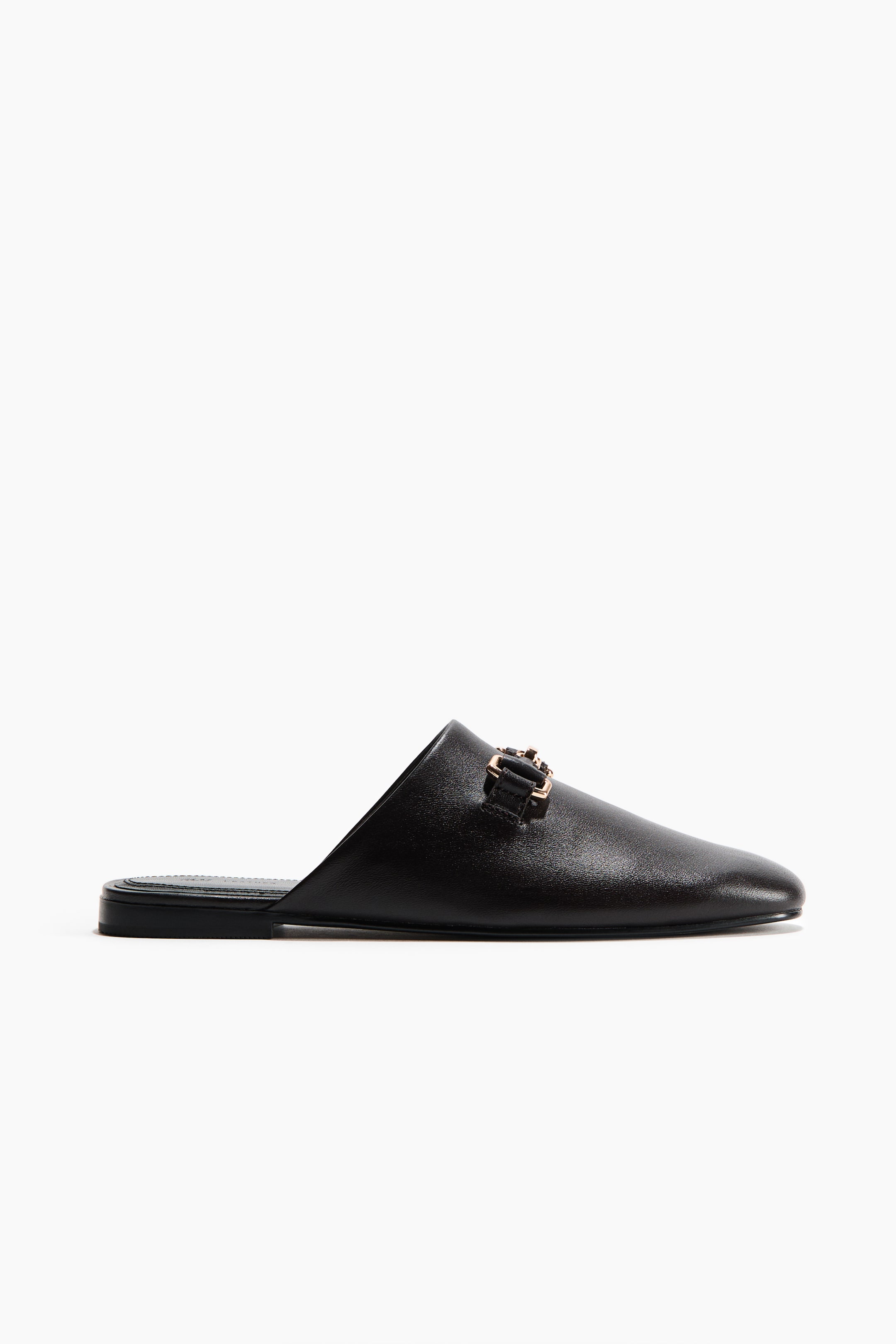 Leather Loafer Mules
