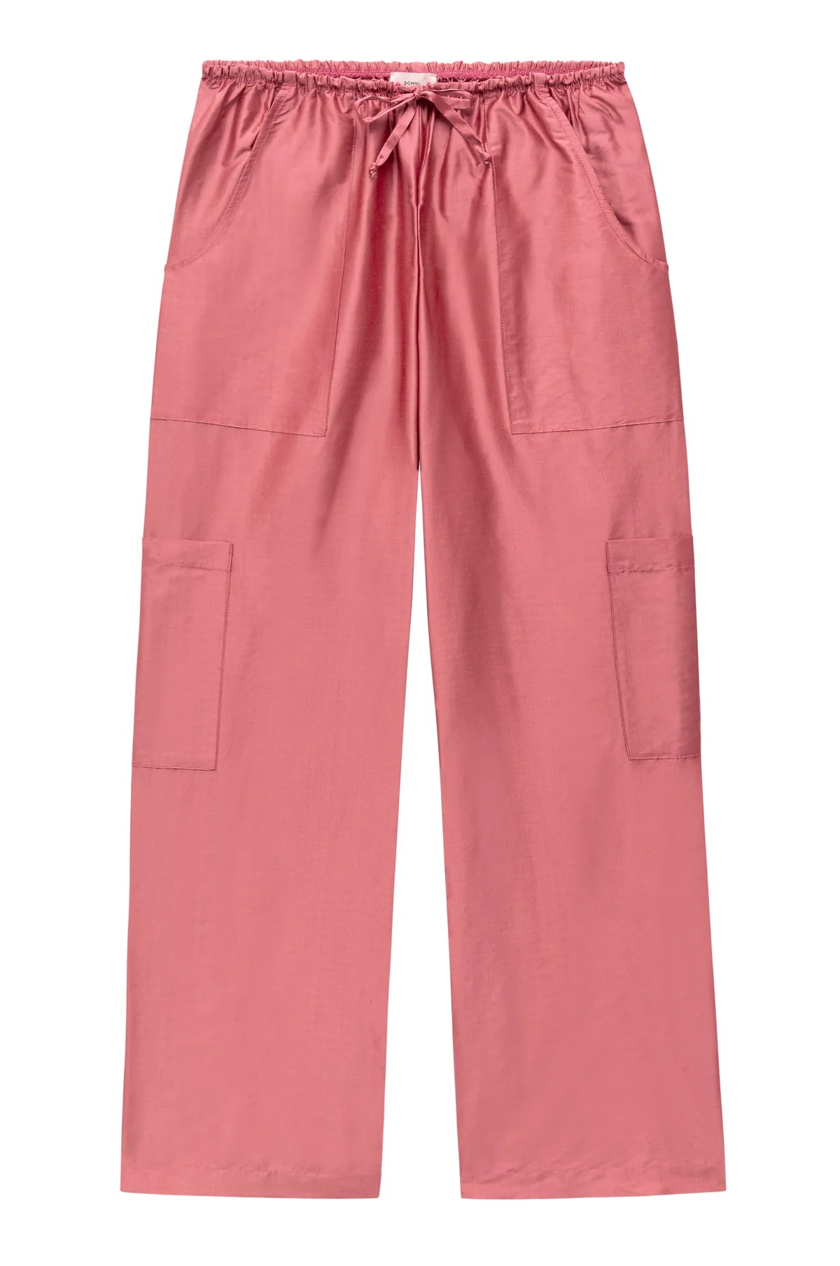 The Silk Taffeta Cargo Pant - Rhubarb / Rhubarb / Xxs
