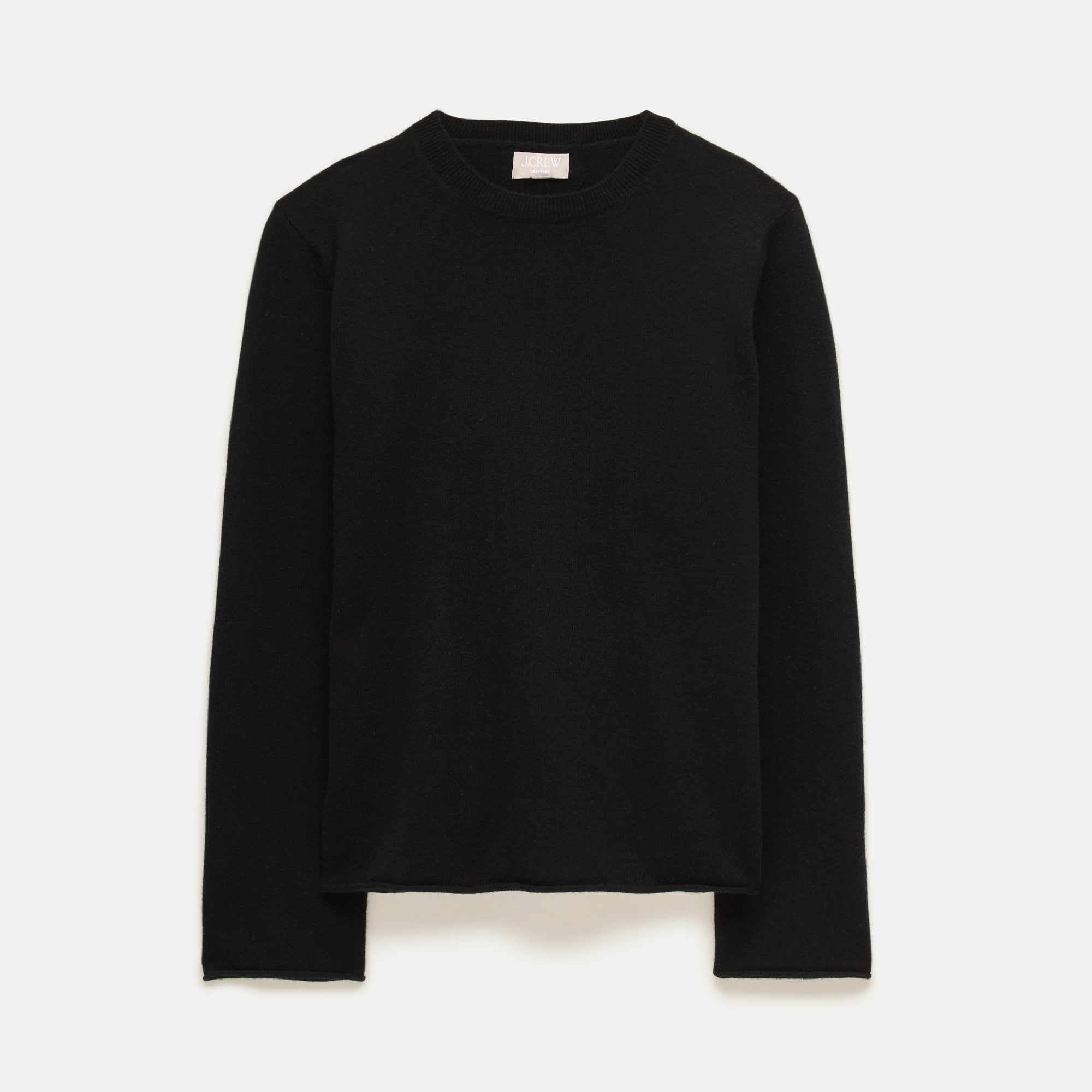 Rolled Cashmere Long-Sleeve Sweater