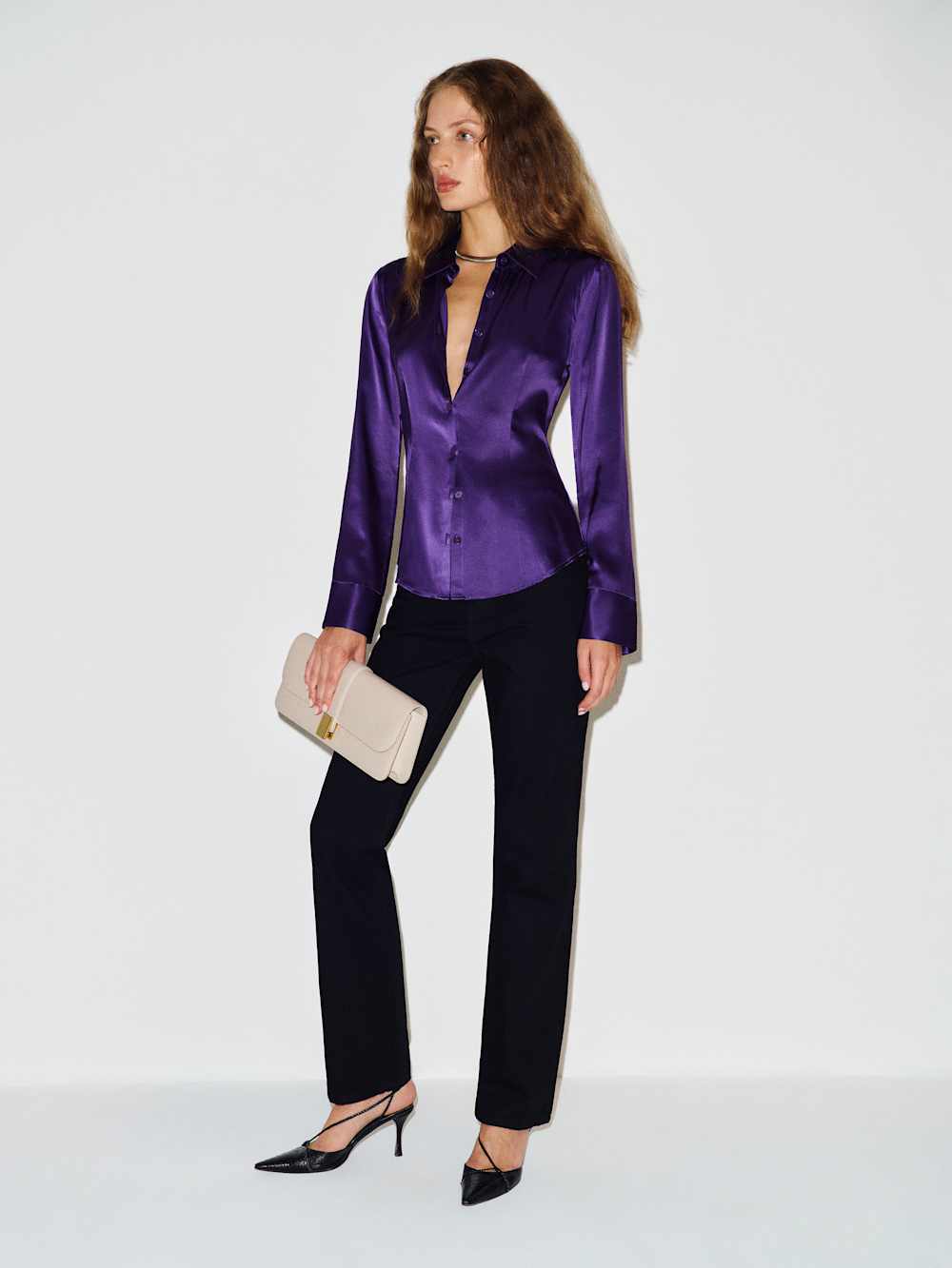 Raya Fitted Silk Shirt