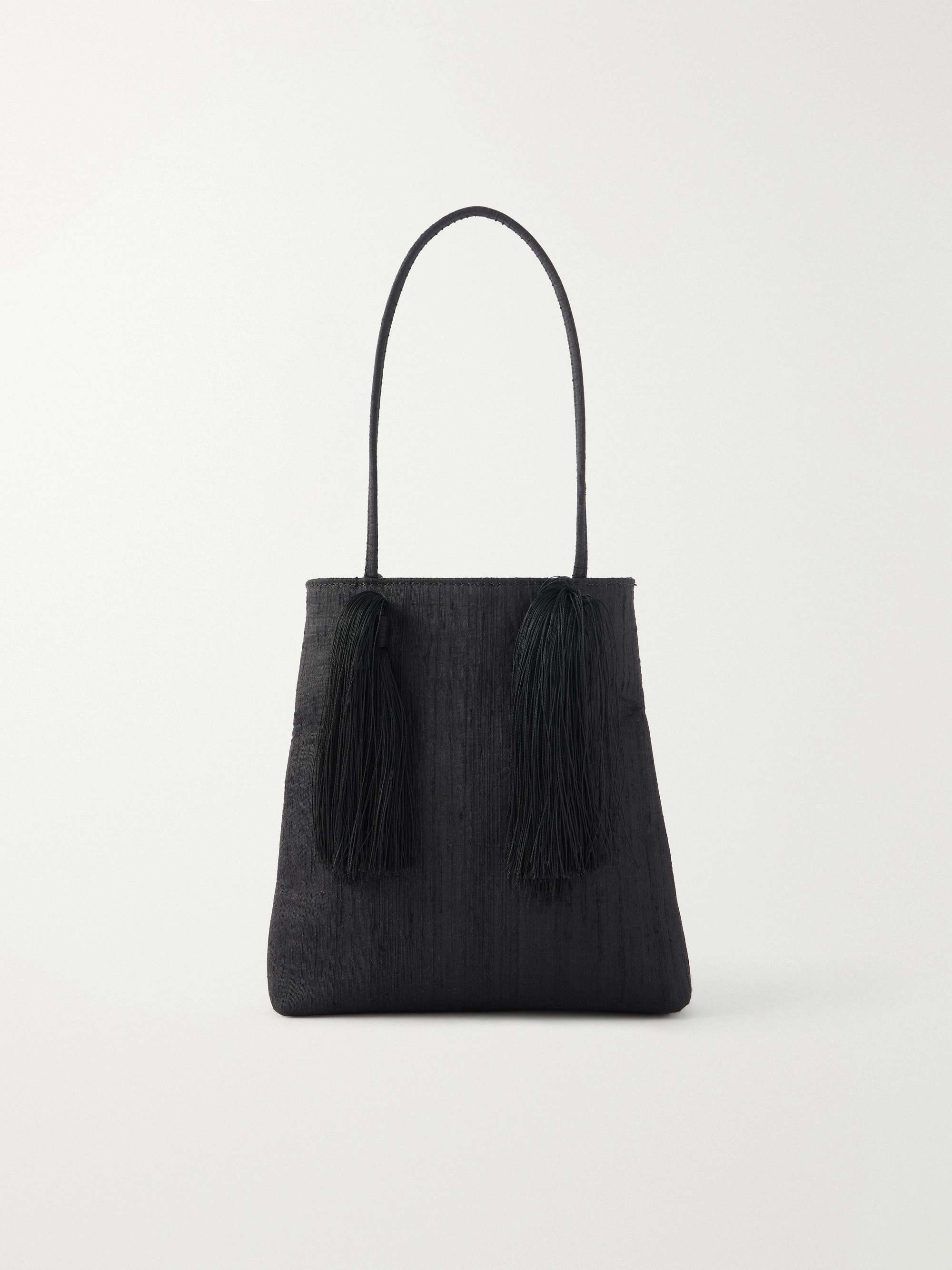 Le Salon Tasseled Dupioni Clutch