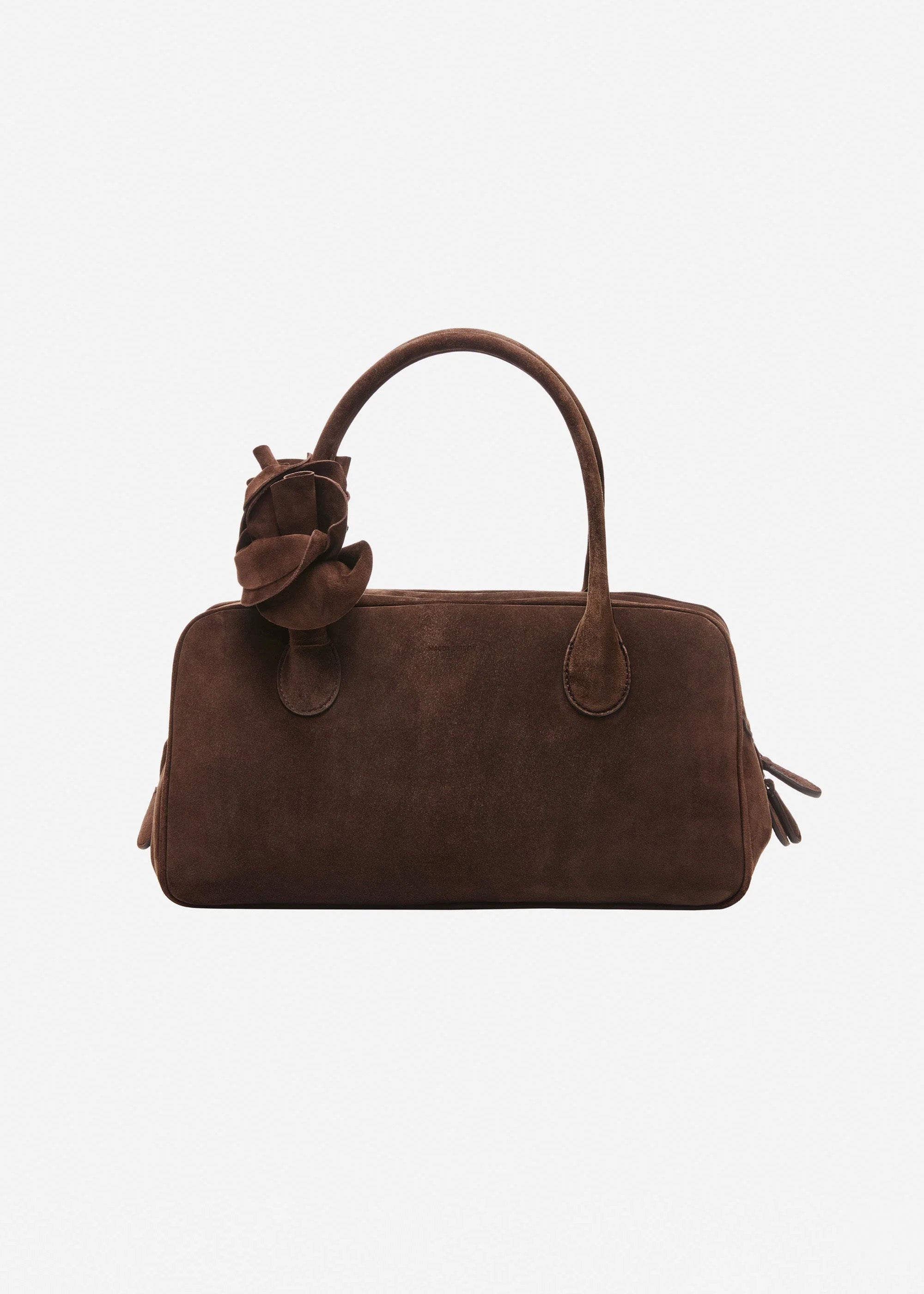 Brigitte Bag in Brown Suede and Silver