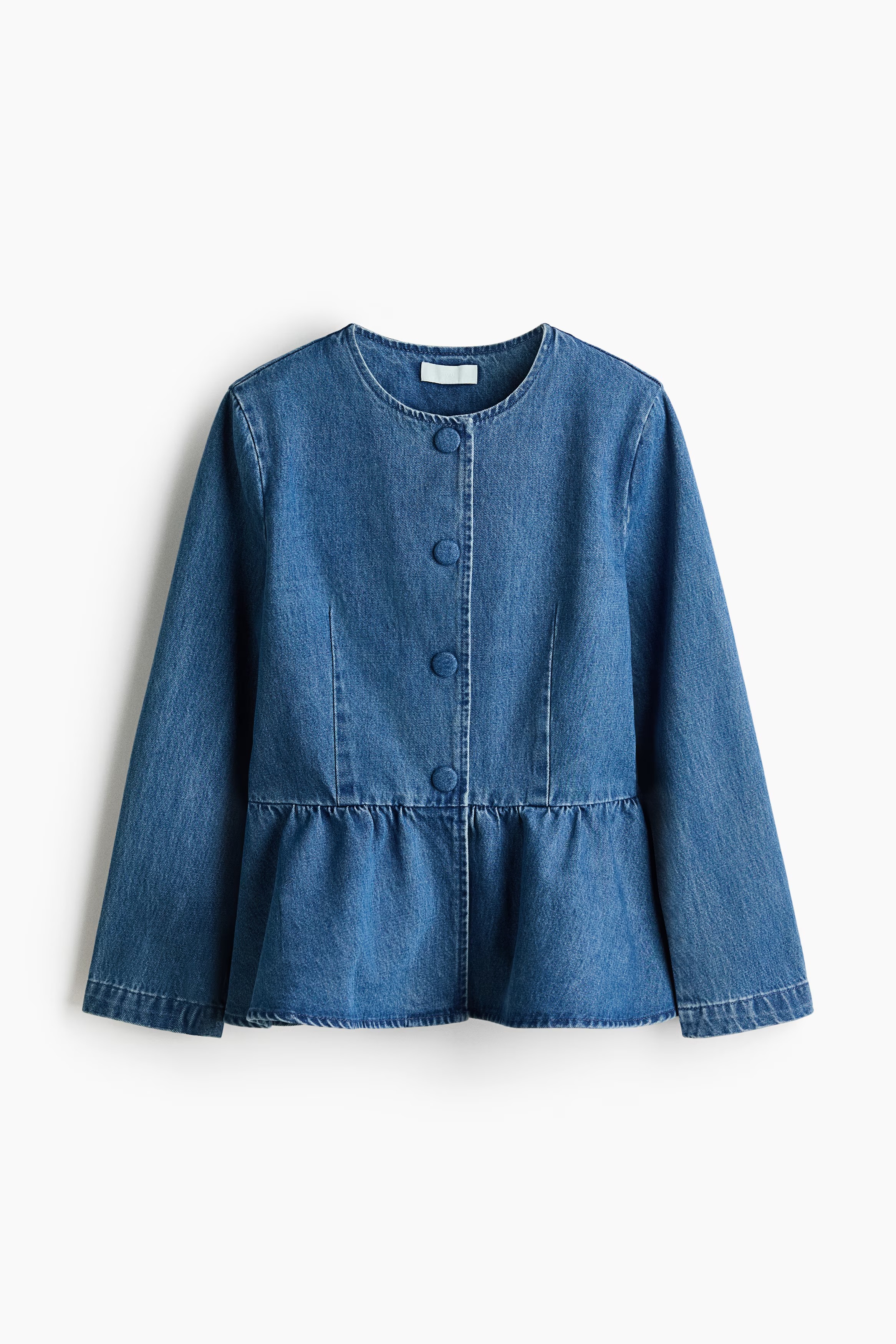 H&M, Collarless Peplum Jacket
