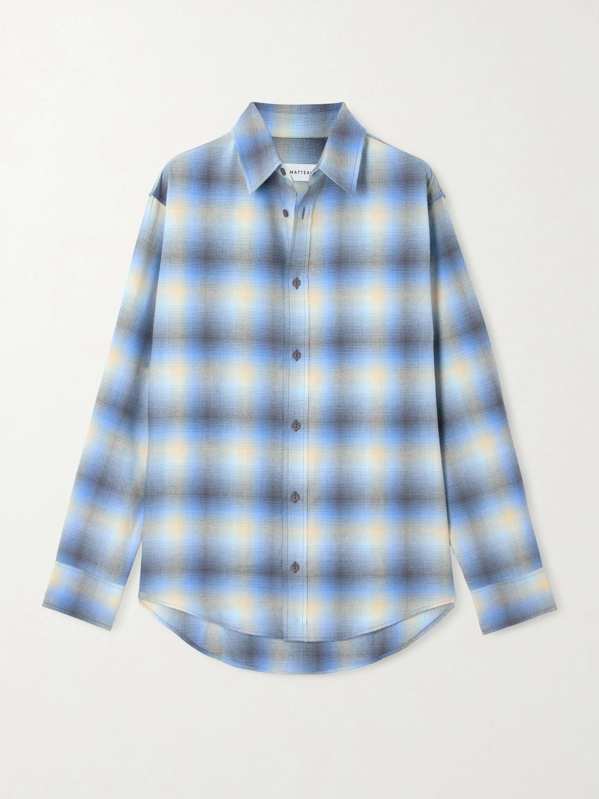 Checked Cotton-Flannel Shirt