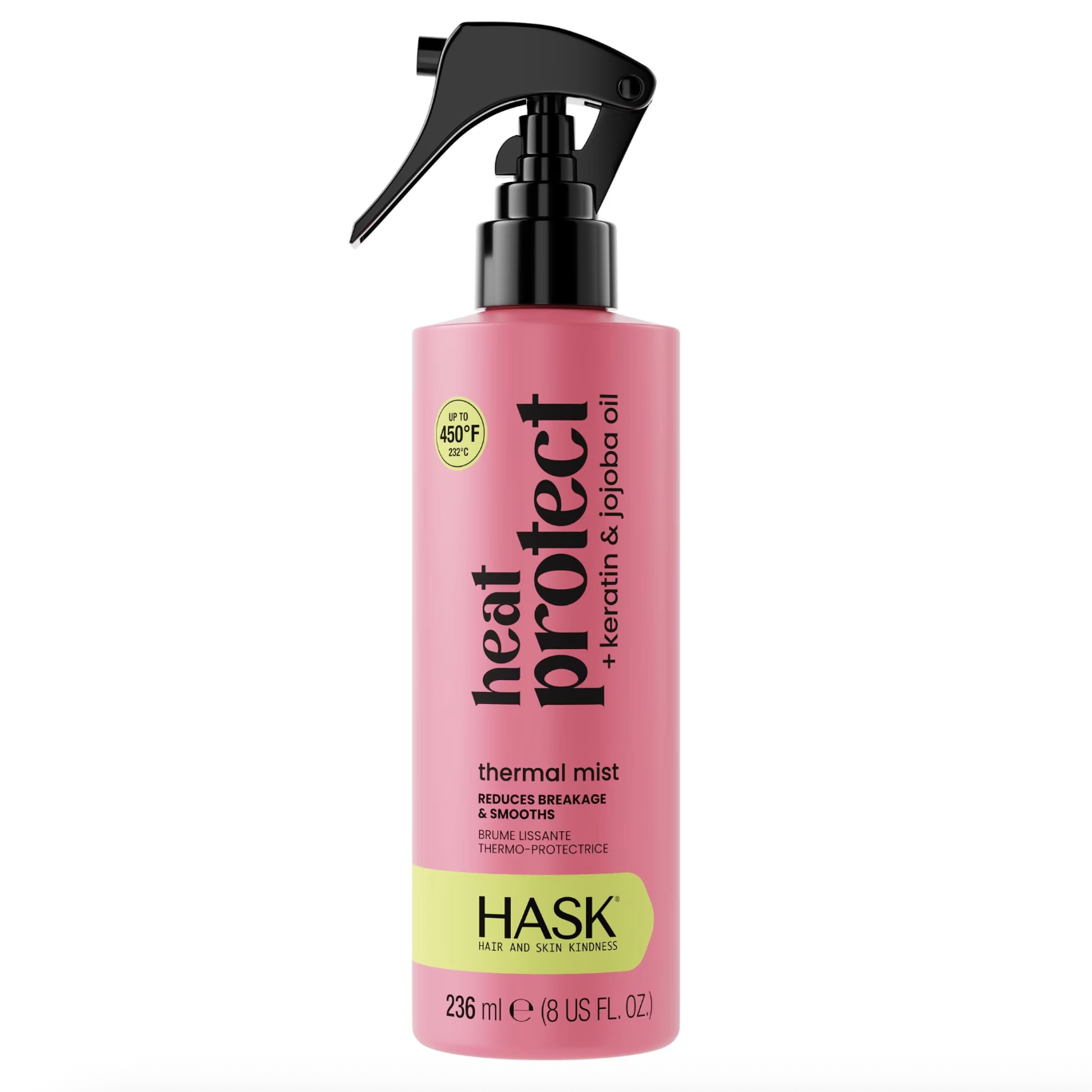 Hask, Hask Heat Protect + Keratin & Jojoba Oil Thermal Mist, 8 Fl Oz