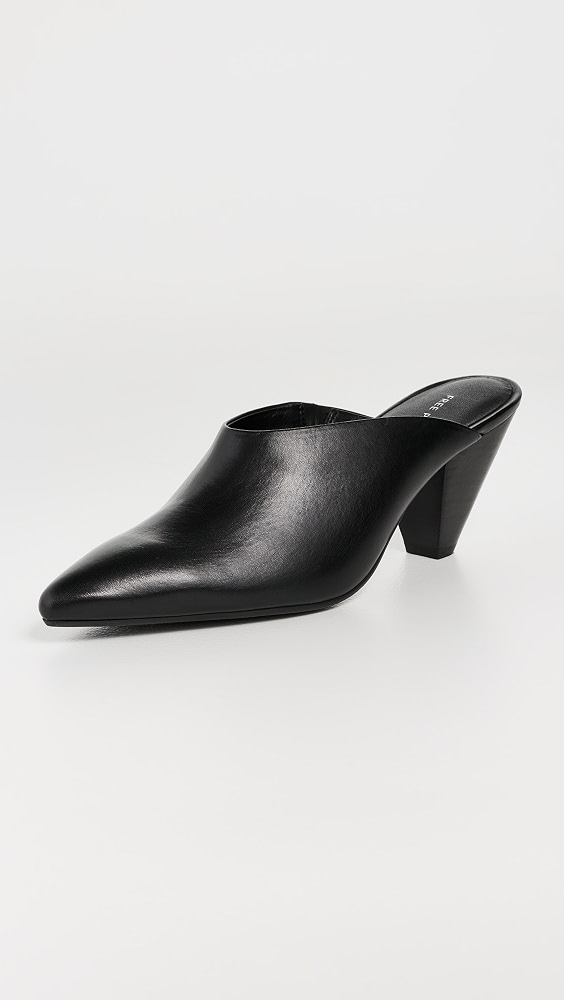 Stellar Mules - Black Leather