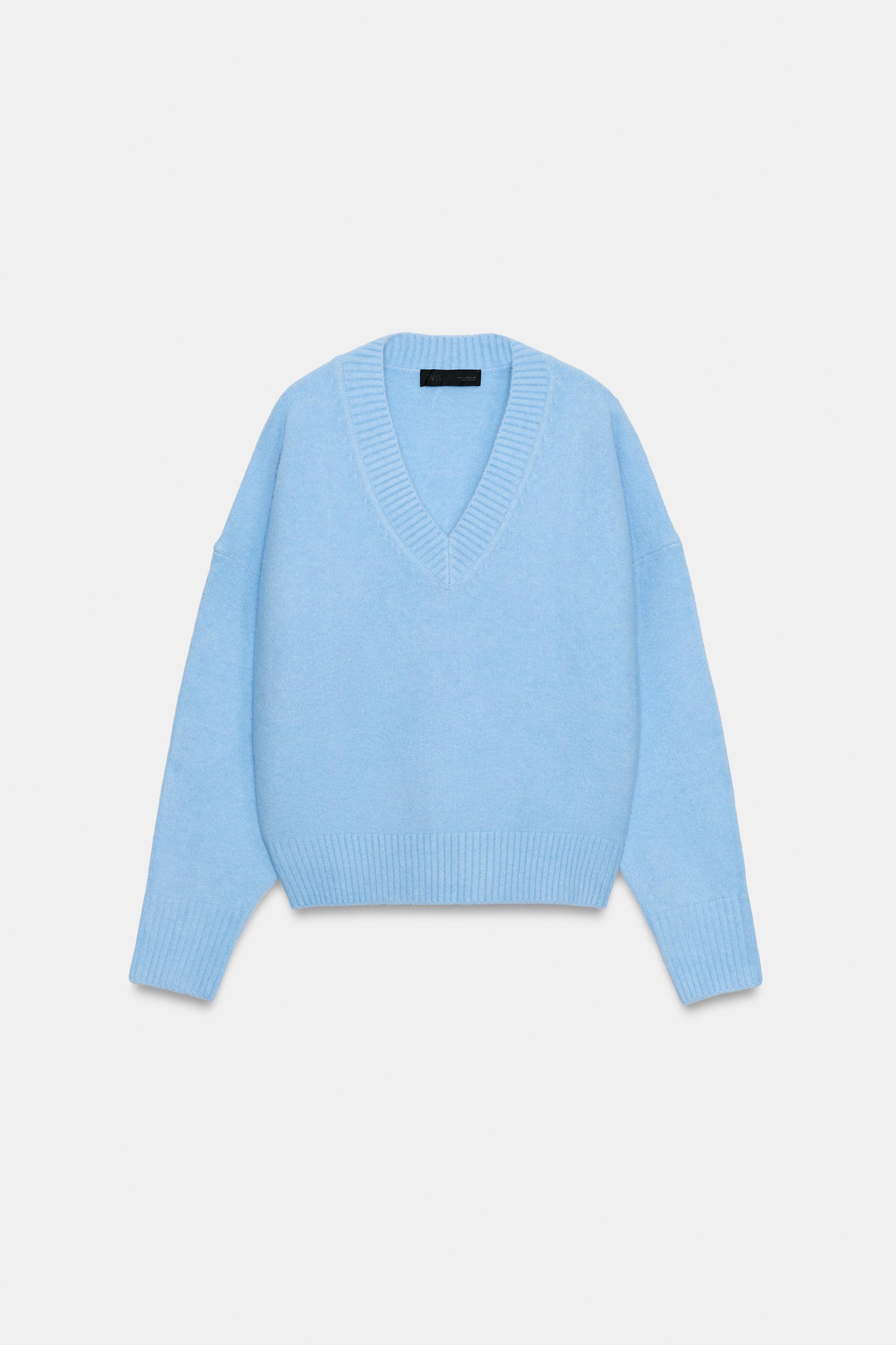 Soft-Knit Jumper - Pastel Blue - Xs